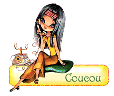 Gif animé coucou femme